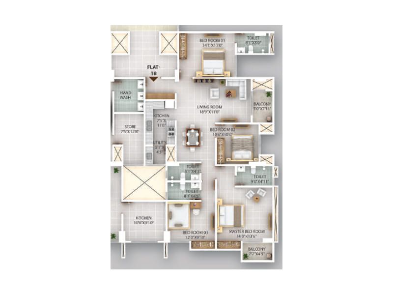 Trishul Mivaan Eternus Floor plan